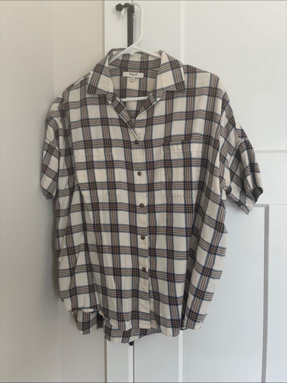 Madewell Plaid Short-Sleeve Button-Down Shirt